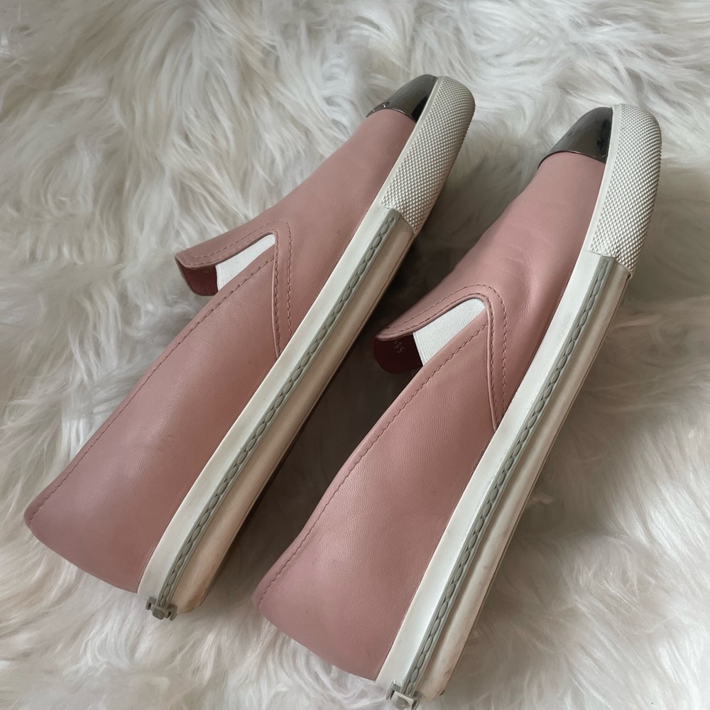 MIU MIU Light Pink Sneakers Metal ToeCaps Sz 39 Excellent Condition! - Picture 5 of 11